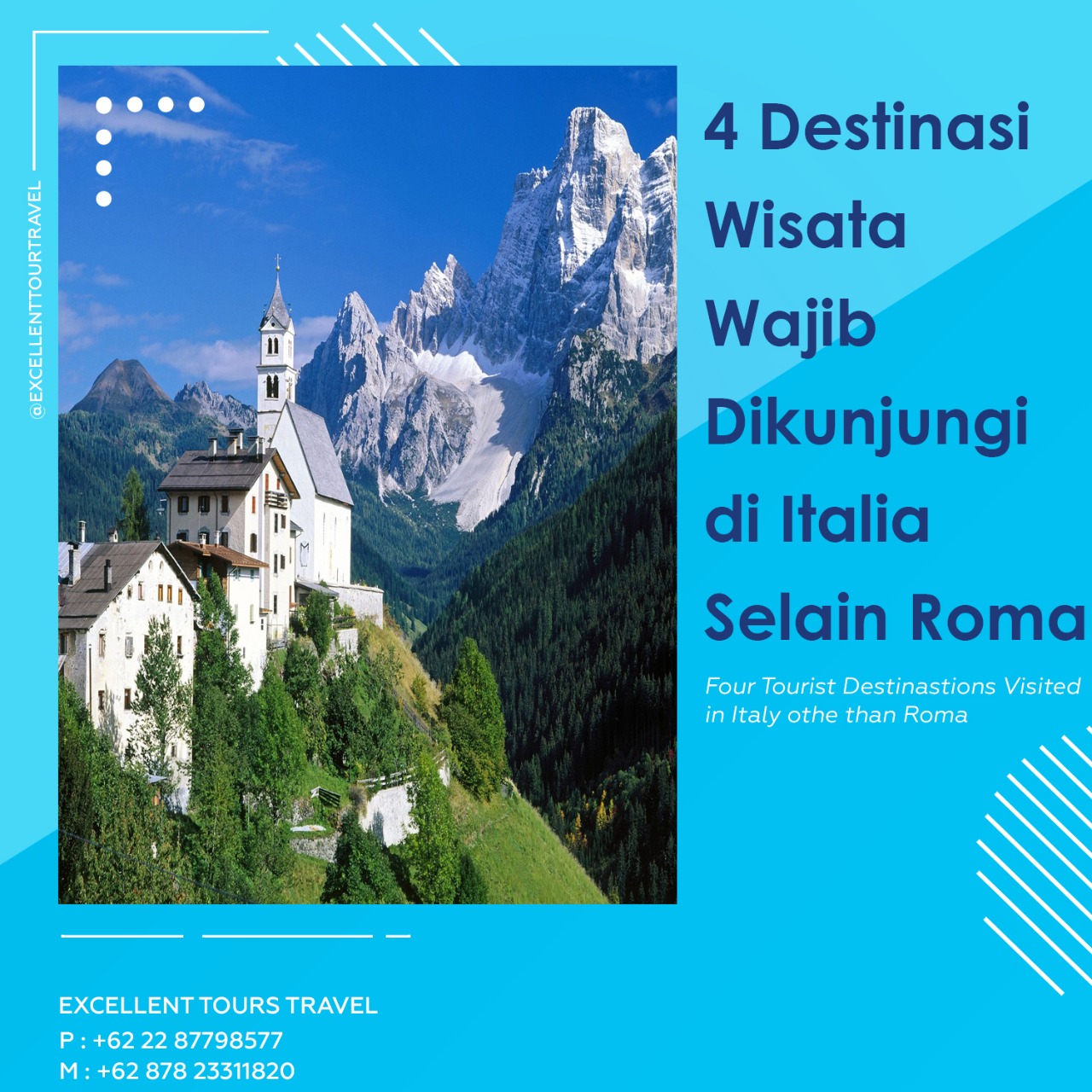 Destinasi Wisata Wajib Dikunjungi Di Italia Selain Roma Excellent