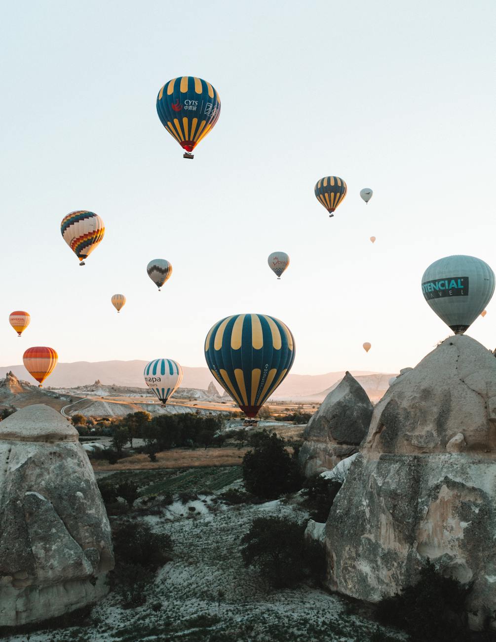 hot air balloons